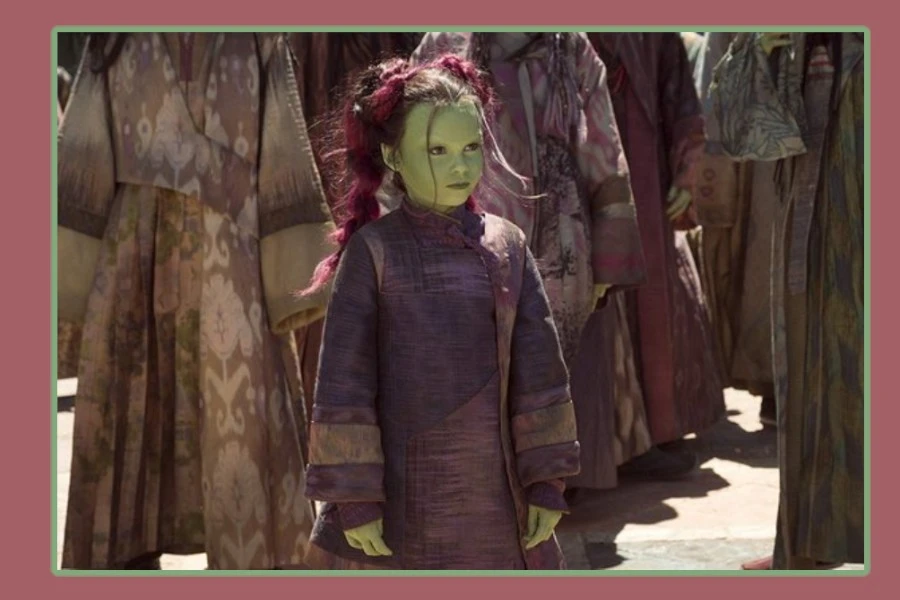 little Gamora in Marvel’s Avengers: Infinity War